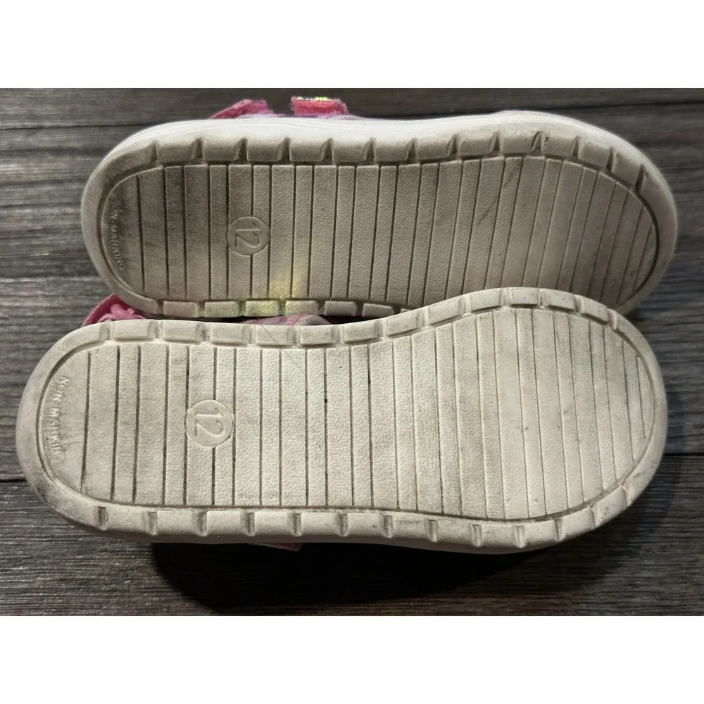 Cat And Jack girls pink sporty strappy sandals sz 12 outdoor summer play outdoor